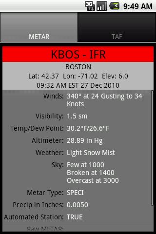 Aviation Weather – GADSoftware Android Weather