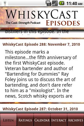 WhiskyCast Android Lifestyle