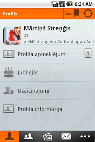 Draugiem.lv app Android Social
