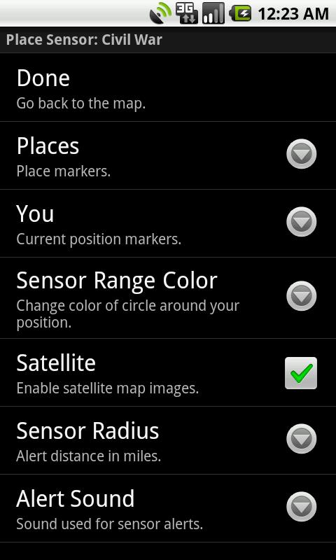 PlaceSensor: Civil War Android Travel & Local
