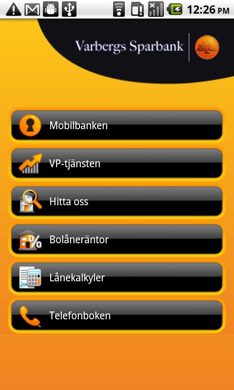 Varbergs Sparbank Android Finance