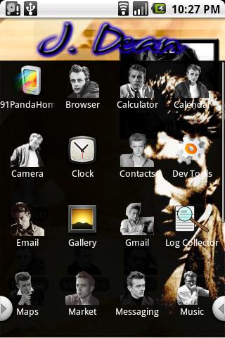 James Dean Theme Android Personalization