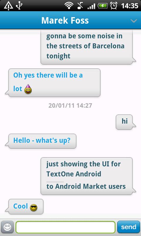 TextOne Android Social