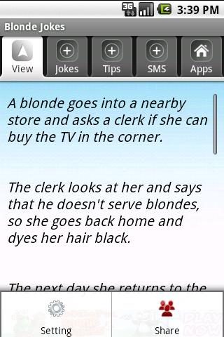 Blonde Jokes Android Lifestyle