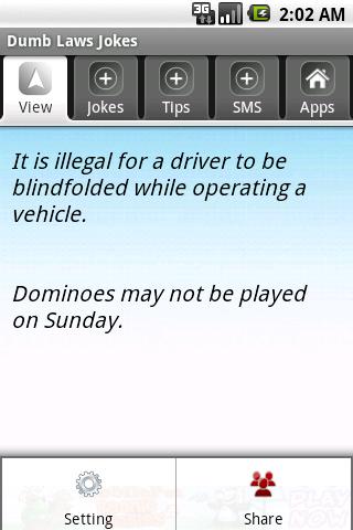 Dumb Laws Jokes Android Communication