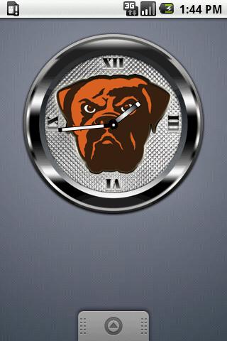 BROWNS BLACK Clock Android Personalization