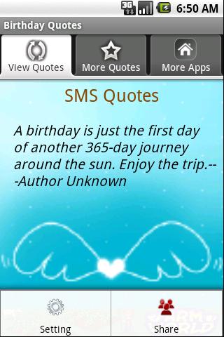 Birthday Quotes Android Health & Fitness