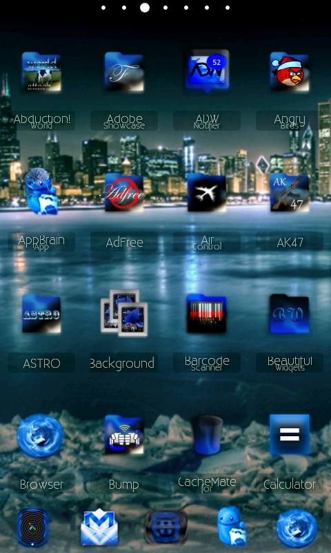 ADWTheme BlackIceADW Android Personalization