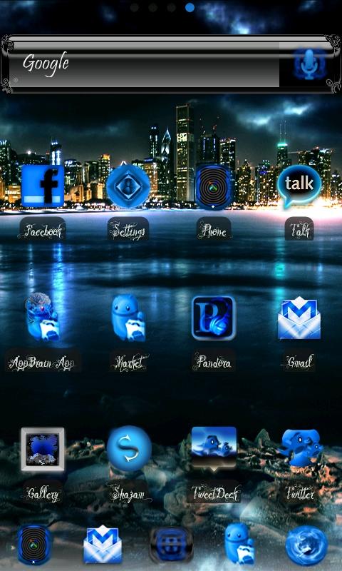 ADWTheme BlackIceADW Android Personalization