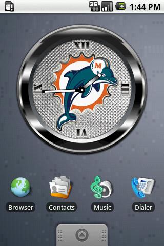 DOLPHINS BLACK Clock Widget Android Personalization