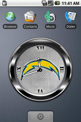 CHARGERS BLACK Clock Android Sports