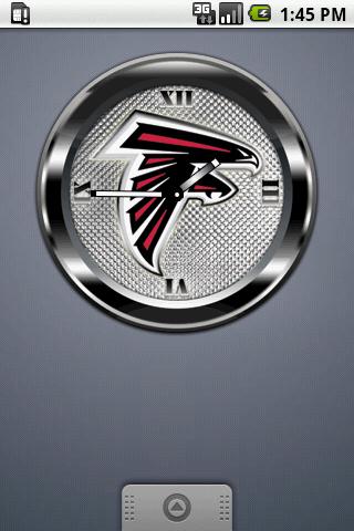 FALCONS BLACK Clock Widget Android Personalization