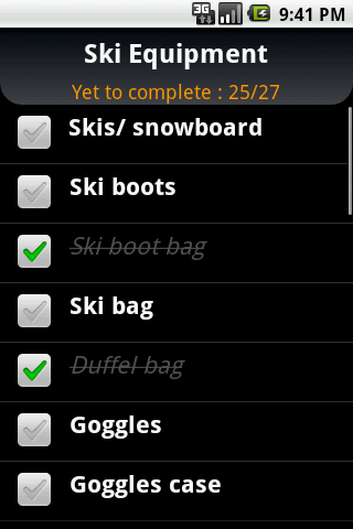 Ski Trip Planner Android Sports