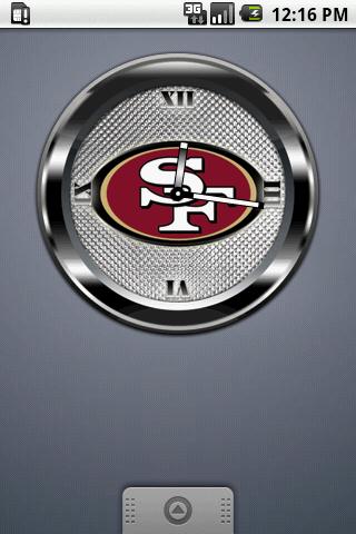 49ERS BLACK Clock Android Personalization