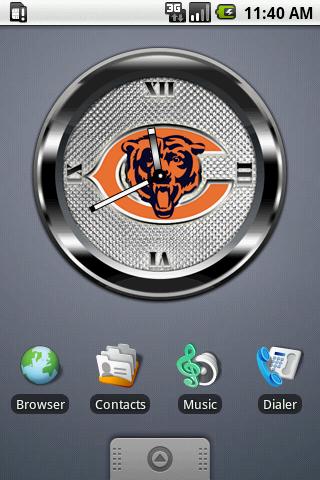 BEARS BLACK Clock Android Personalization