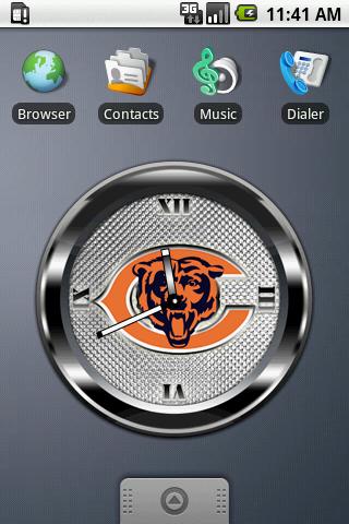 BEARS BLACK Clock Android Personalization