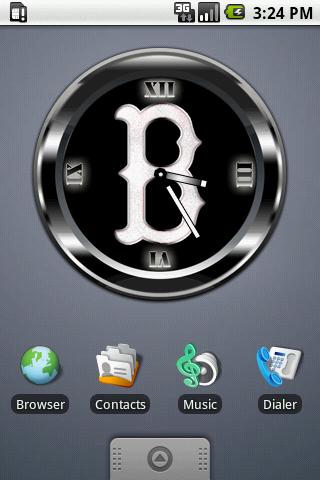 RED SOX Clock Android Personalization