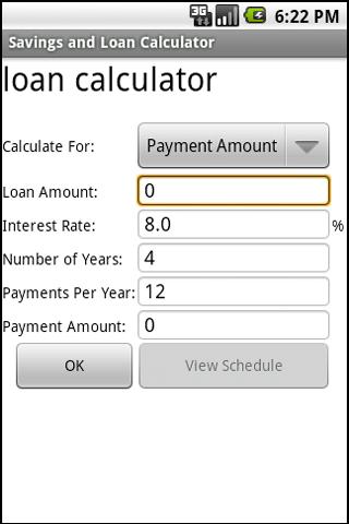 Savings and Loan Calculator