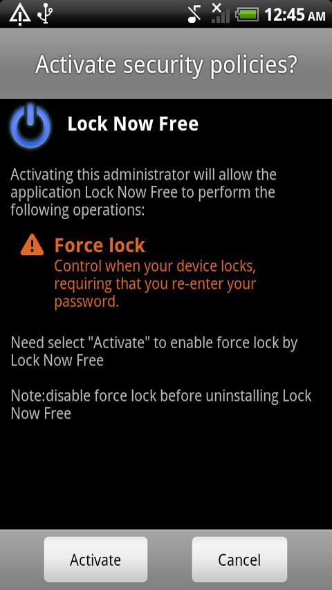 Lock Now Free Android Tools