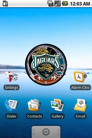 Jacksonville Jaguars Clock W. Android Personalization
