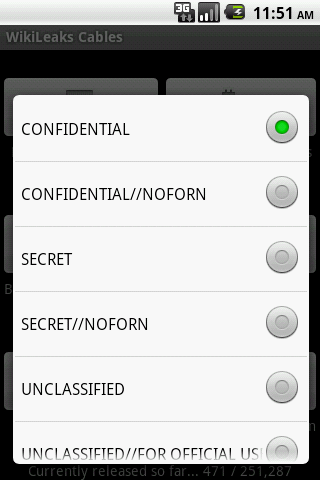 WikiLeaks Secret Cables Android News & Magazines