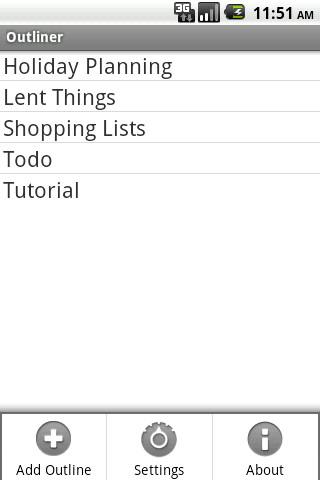 Outliner Android Productivity