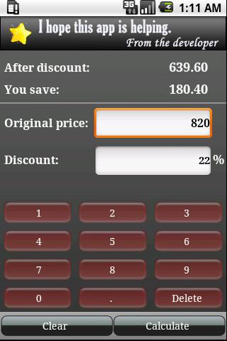 Discount Calc