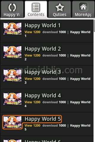 Happy World Android Comics