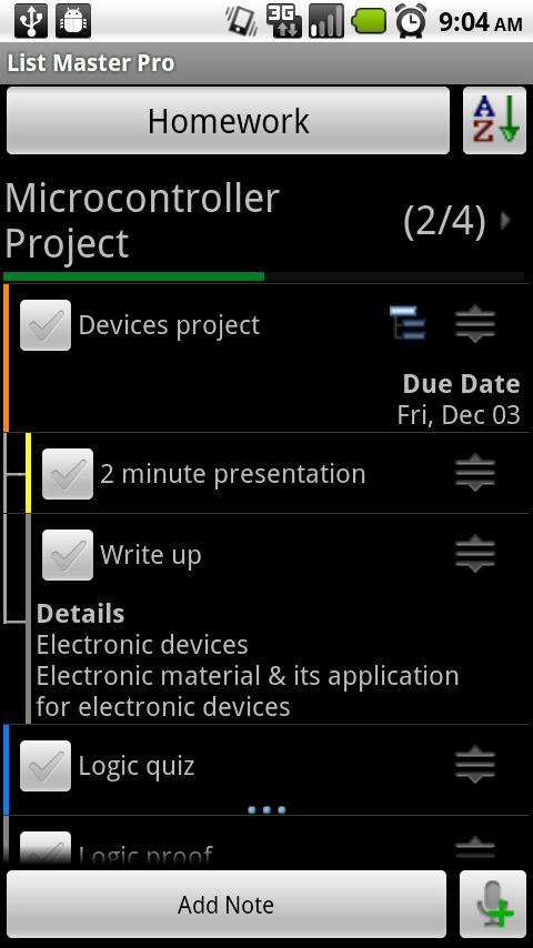 List Master Android Productivity