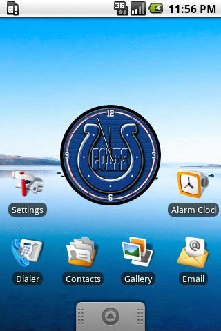 Indianapolis Colts Clock Widge Android Personalization