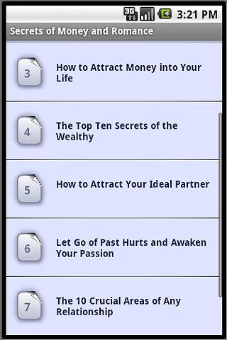 Secrets Of Money And Romance Android Social