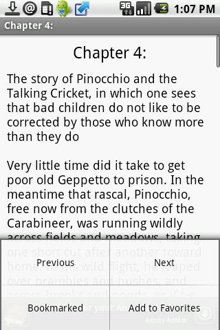 The Adventures of Pinocchio Android Books & Reference