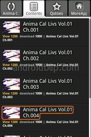 Anima Cal Livs Android Comics