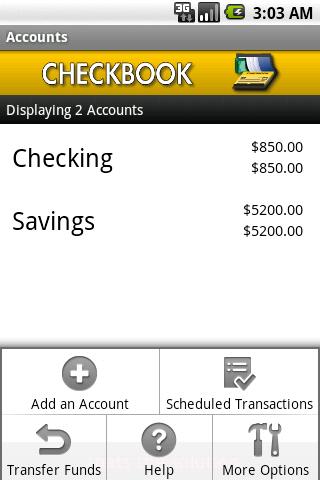 Checkbook Android Finance