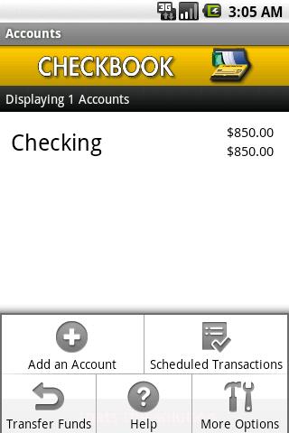 Checkbook (free) Android Finance