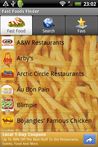 Fast Food Finder Android Travel & Local