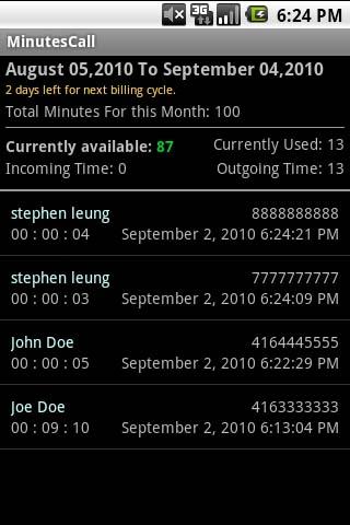 MinutesCall Android Tools