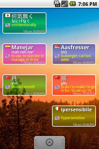 Androidlet Word Widget Android Personalization