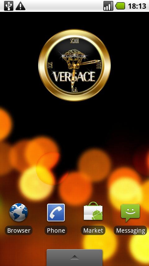 VERSACE GOLD 2 Clock Android Personalization