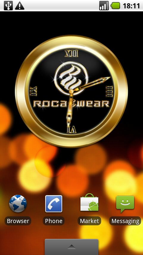 ROCAWEAR GOLD Alarm Clock Android Personalization