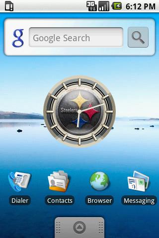 STEELERS  Pittsburgh Clock Android Personalization