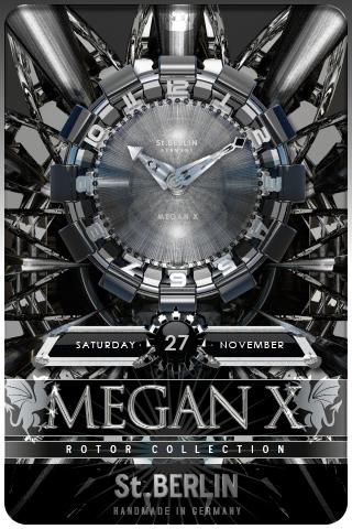 MEGAN X clock widget theme