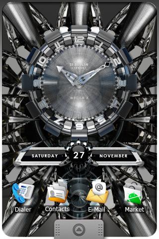 MEGAN X clock widget theme Android Personalization