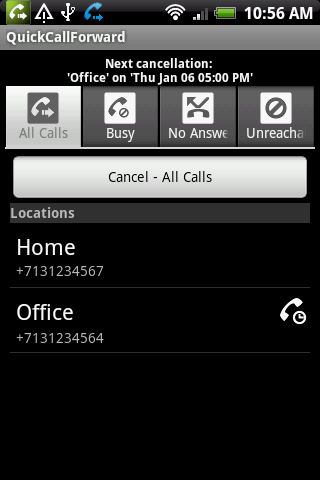 QuickCallForward Android Tools