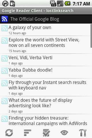 Google Reader Client Android Tools