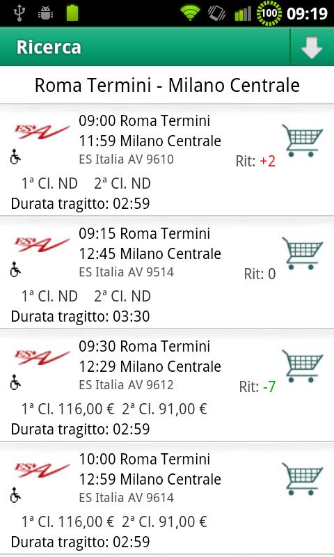 Orario Treni Lite Android Transportation