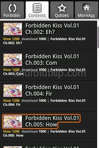 Forbidden Kiss Android Comics
