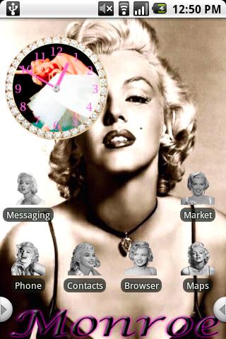 Marilyn Monroe Theme Android Personalization