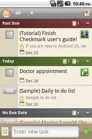 Checkmark ToDo Manager