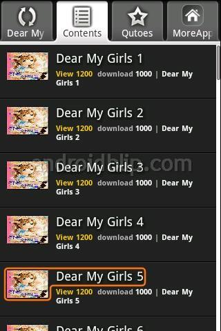 Dear My Girls Android Comics